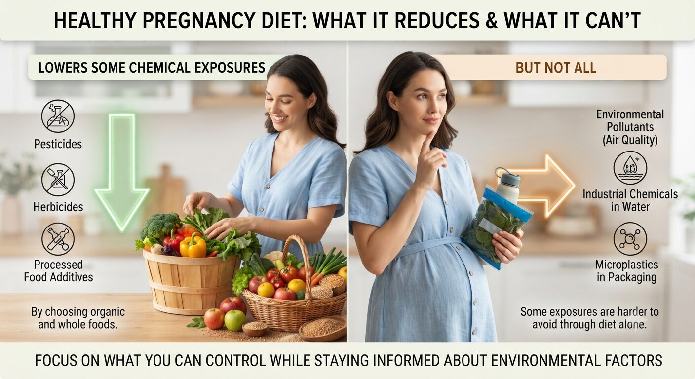 Healthy Pregnancy Diet Lowers Some Chemical Exposures, Not All